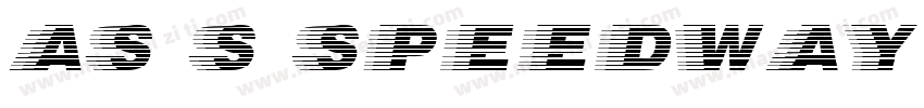 AS S speedway字体转换